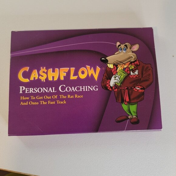 Rich Dad's Cashflow Personal Coaching Game Guide with Metal Rat & Cheese Tokens - Picture 1 of 5